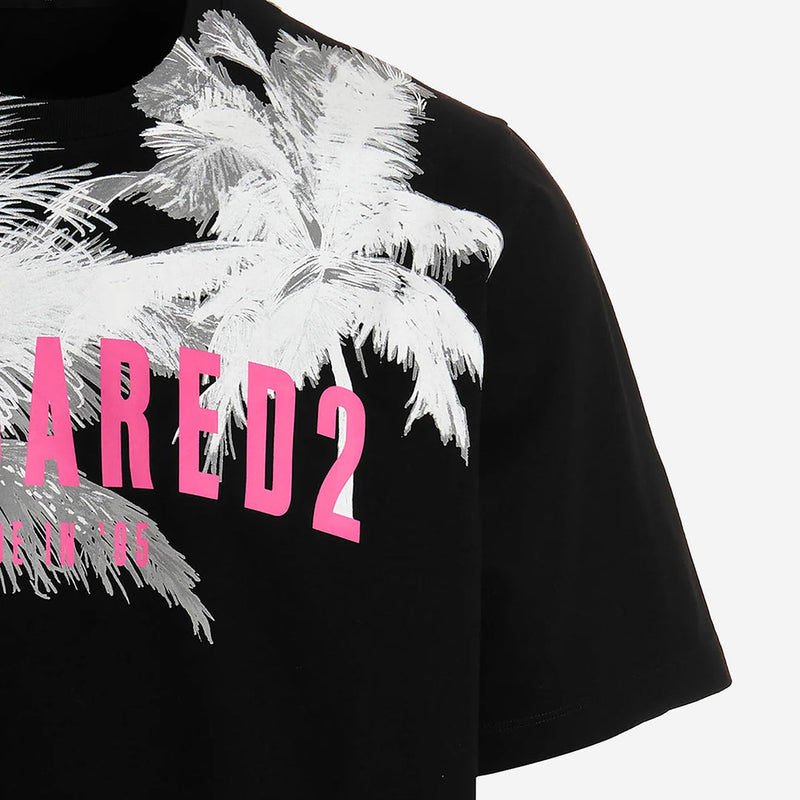 Dsquared2 Palm Tree Print Slouch T-Shirt