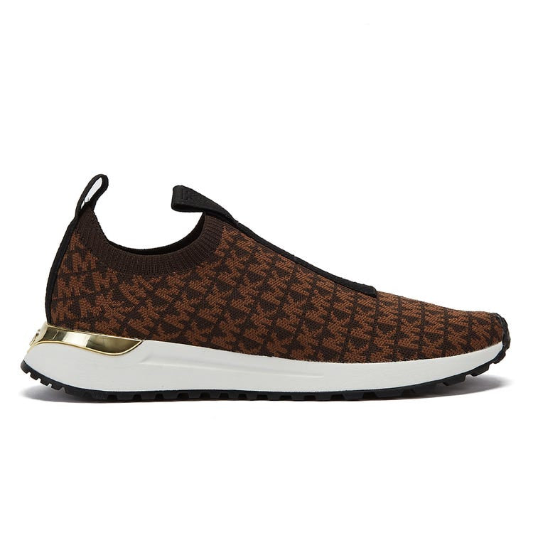 MICHAEL MICHAEL KORS BODIE METALLIC LOGO JACQUARD SLIP-ON TRAINER