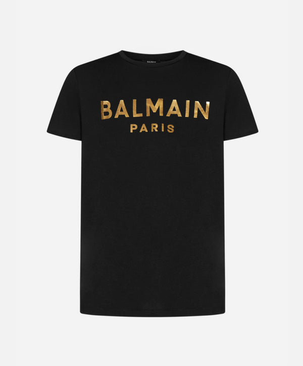 BALMAIN Logo cotton t-shirt