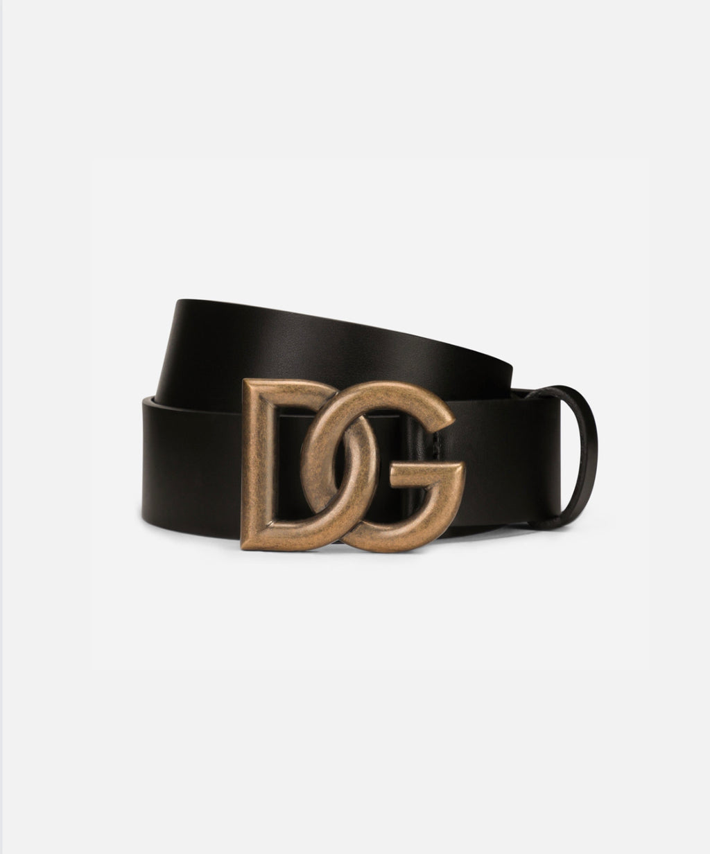 D&G Lux leather belt with crossover DG logo buckle – Zanati Boutique