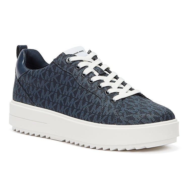 MICHAEL KORS EMMETT LACE UP WOMENS NAVY TRAINERS