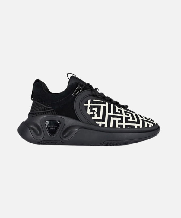 BALMAIN MONOGRAM RUNNER TRAINERS