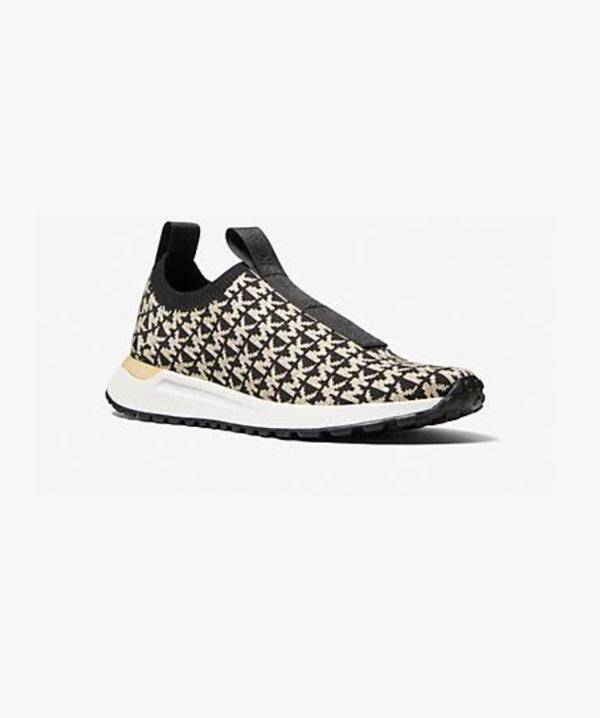 MICHAEL MICHAEL KORS Bodie Metallic Logo Jacquard Slip-On Trainer