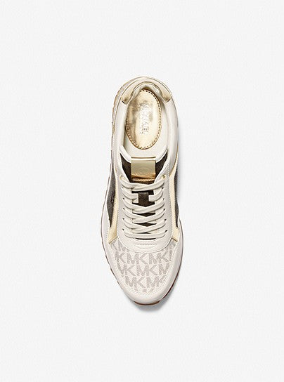 MICHAEL MICHAEL KORS Maddy Two-Tone Logo Trainer