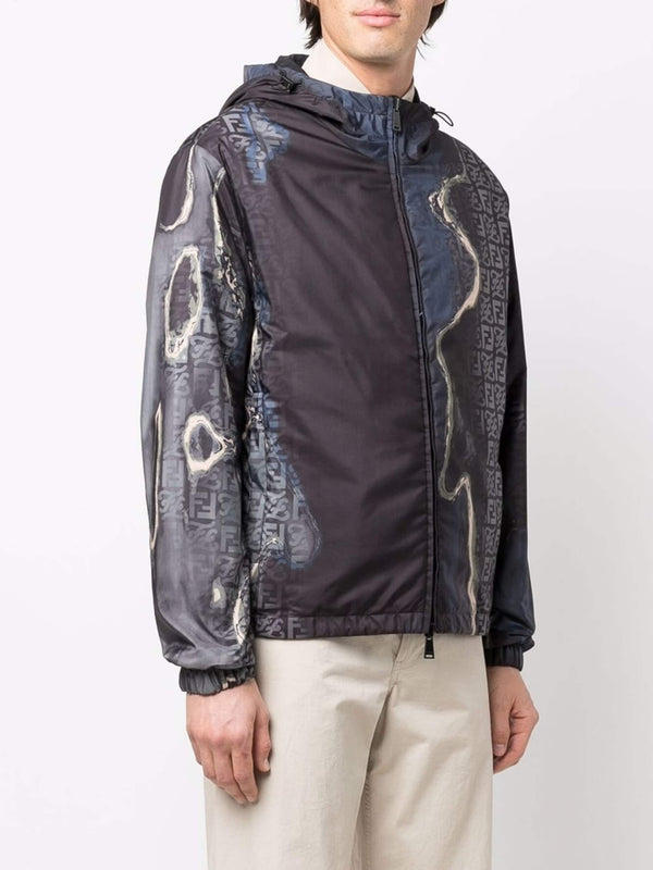 Fendi Earth reversible hooded jacket