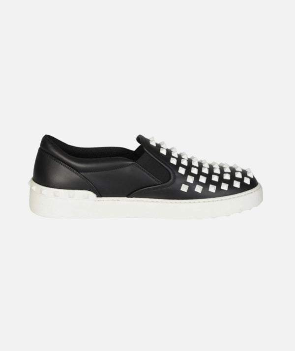 VALENTINO Studded Slip On Sneakers White