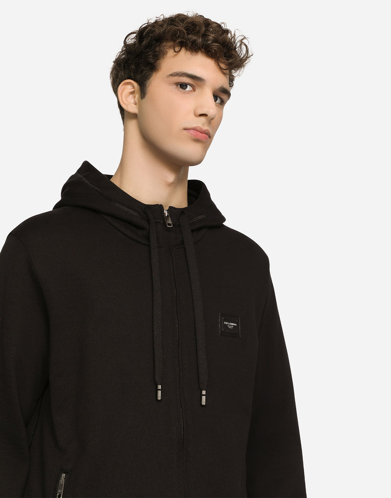 Dolce&Gabbana Jersey zip-up hoodie