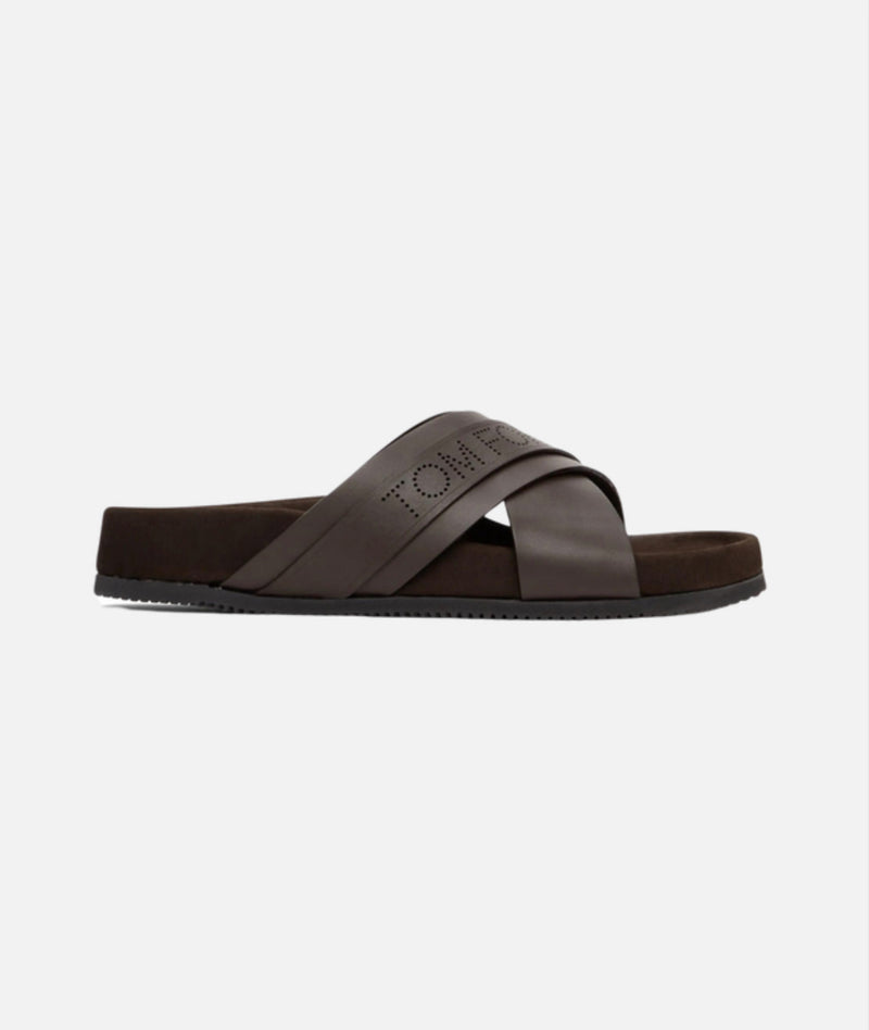 TOM FORD Brown Leather Wicklow Sandals