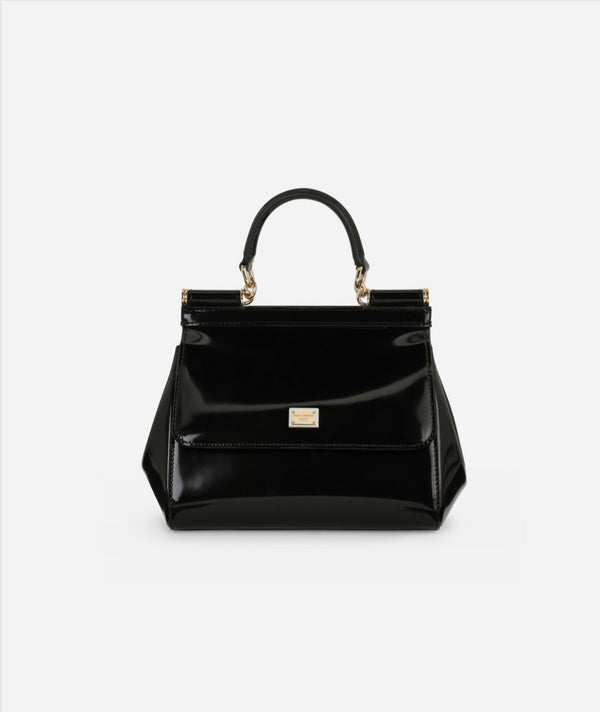 Dolce & Gabbana Small Polished Calfskin Sicily Bag